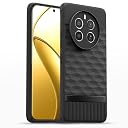 Pikkme Back Cover for Realme 12 Pro 5G / Realme 12 Pro Plus 5G Soft Grip 3D Hexa Cube Texture Silicone Bumper Case (Black) gallery image