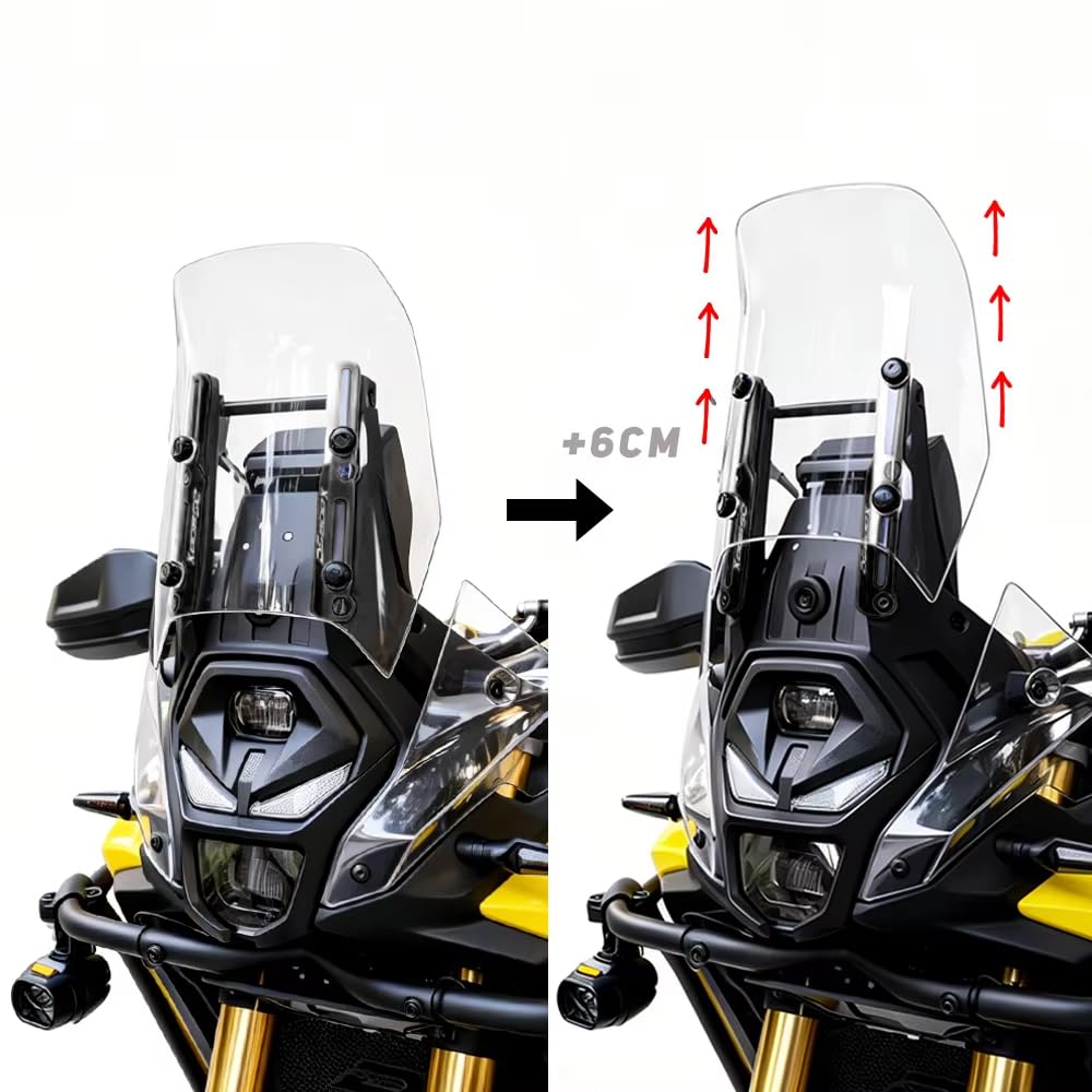 Adecuado para VOGE DS800X Rally DSX800 DS 800X 800DSX 2025 2026 Motocicleta Regulador Parabrisas Soporte 800 Rally DSX DS800X Accesorios, Negro