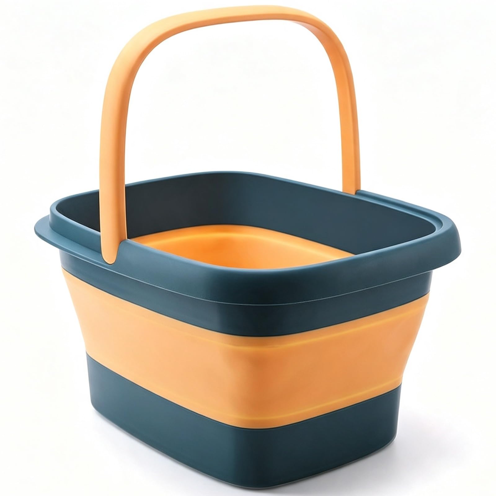Bacino for I Piedi Ammollo, Pieghevole Fino A Soli 3,1 Pollici for Riporlo | Doppi Punti di Massaggio Integrati, Design Approfondito Ad Alta Capacità(Blue,16.7x12.8x9.1in)