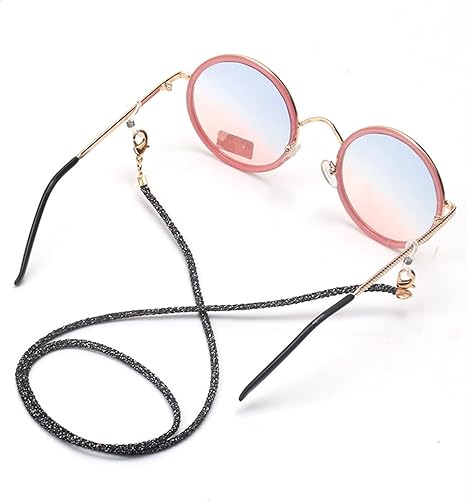 Amazon Co Jp Bpaqwedfsd メガネすとらっぷ 女性男性滑り込ガラスチェーンの女性のサングラスストラップのフェイスマスクぶら下げ コード眼鏡ホルダー Color Black ドラッグストア