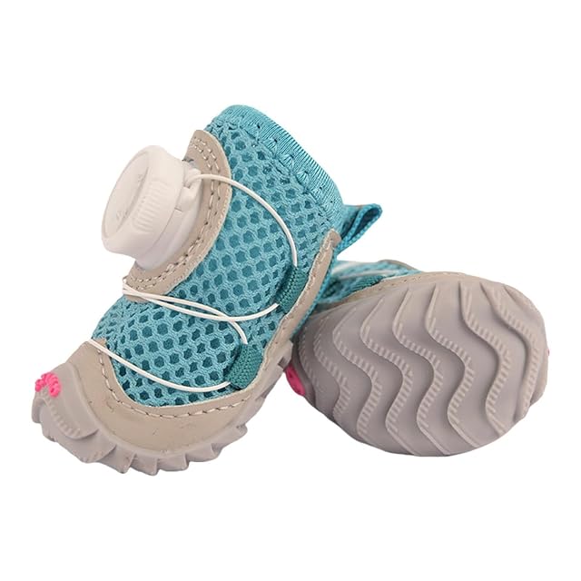 Botas transpirables y antideslizantes para perros, zapatos protectores de patas para perros medianos y grandes