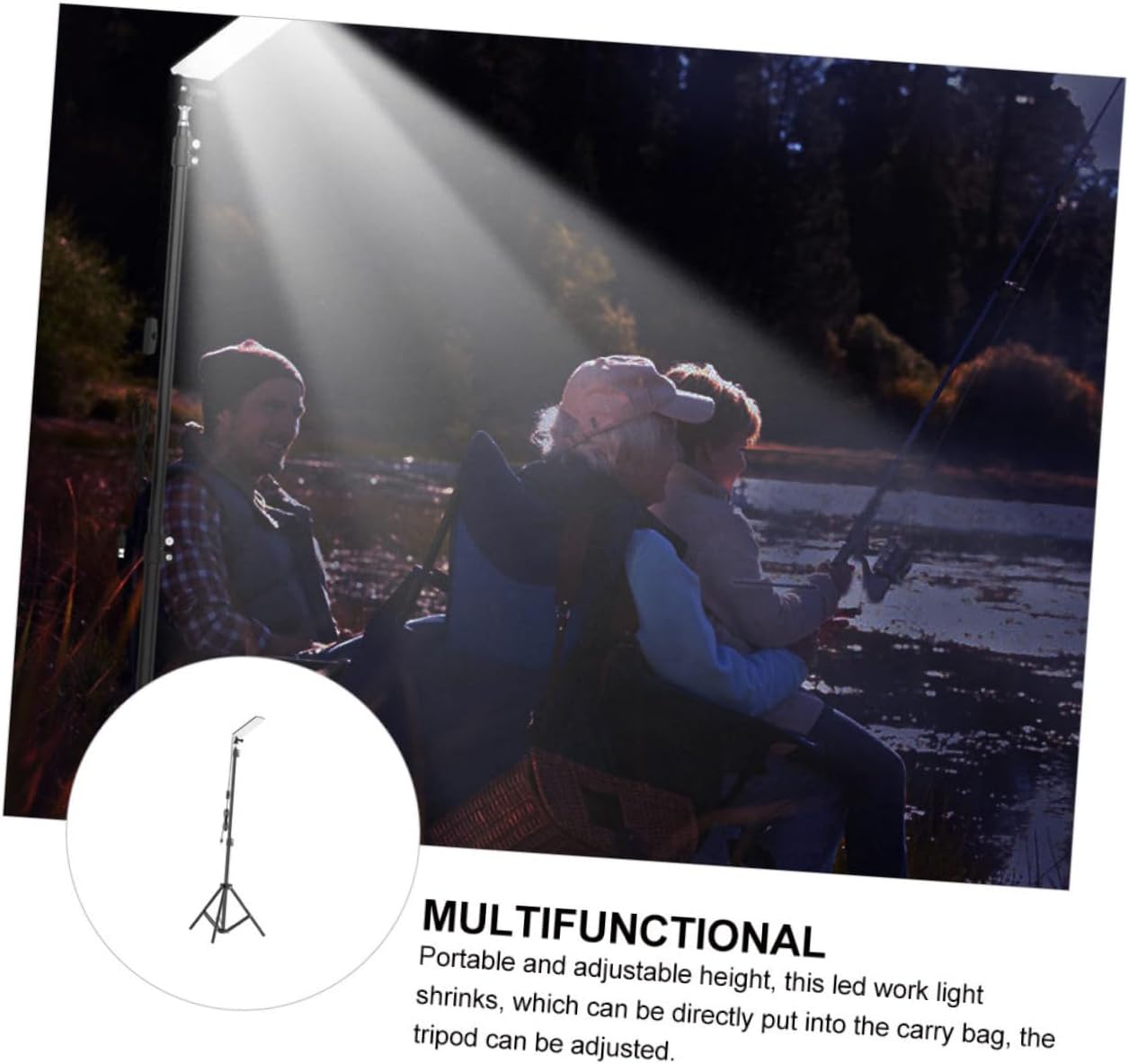 Telescopic Portable Folding Camping Lamp Height Led Light for Outdoor Use for Camping Hiking and Emergency Situations