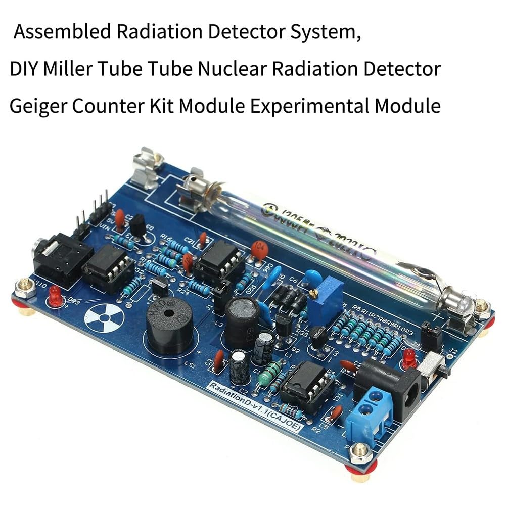 Kit de detector de radiación nuclear DIY con tubo J305, compatible con Arduino para montaje de contador Geiger, alertas visuales y audibles, placa PCB para tubos M4011/STS-5/SBM-20
