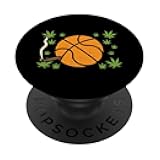 Basketball Smoking Weed Cannabis 420 Blunt Sport Stoner Gift PopSockets PopGrip: Swappable Grip for Phones & Tablets