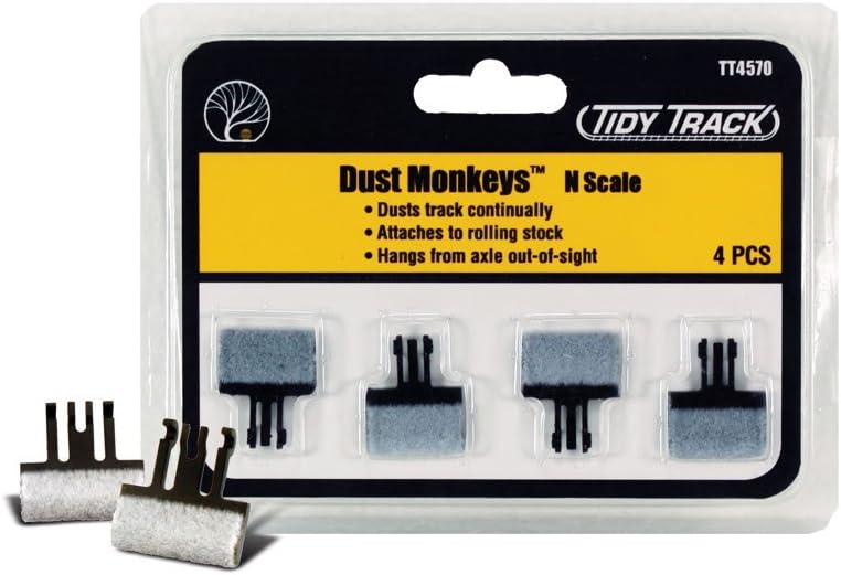 Micro-Mark Woodland Scenics' Tidy Track Dust Monkeys, N Scale