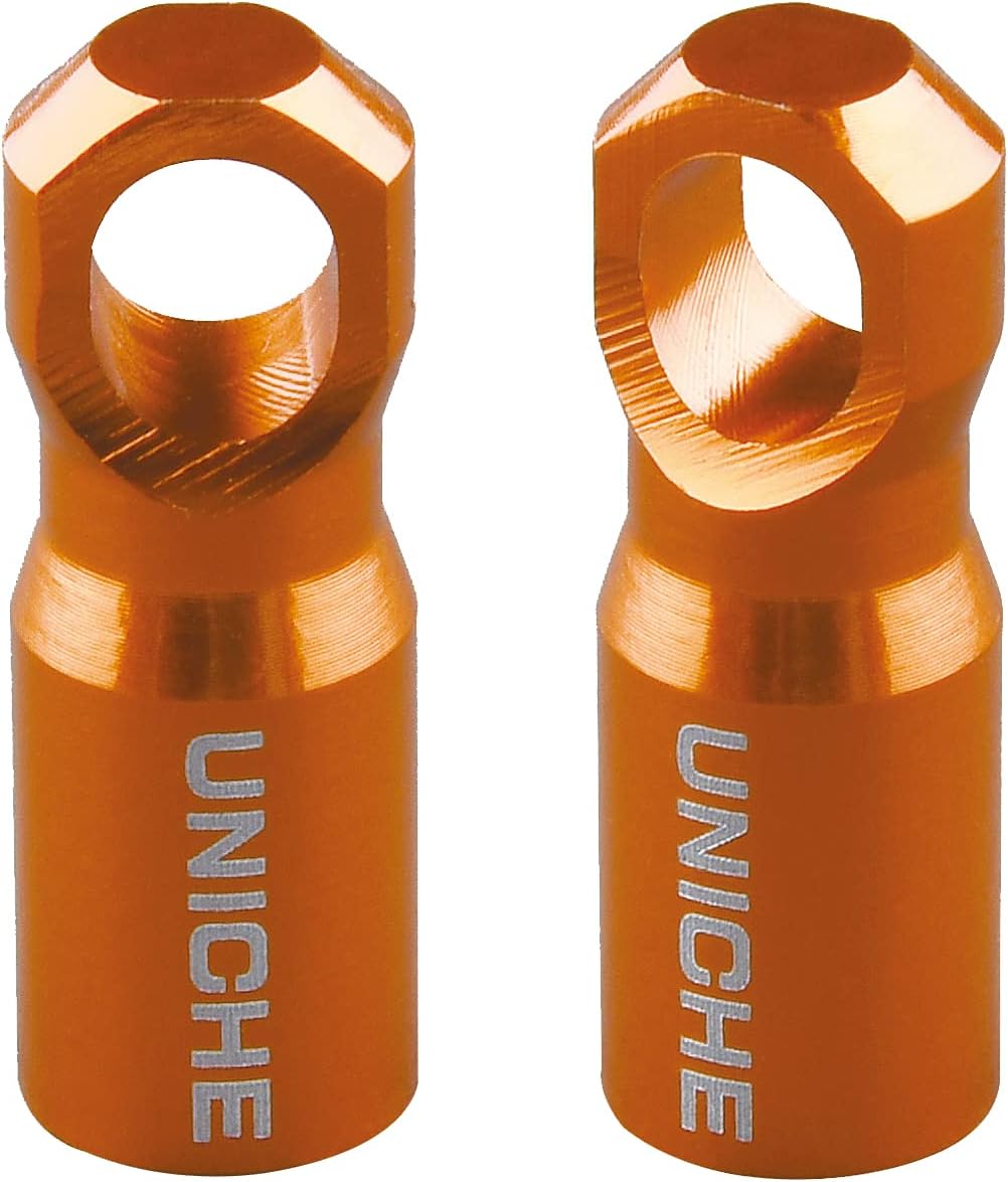 UNICHE Bike Presta Valve Cap with Valve Core Removing Function, Fits Presta French Valves on MTB, Road Bikes, Gravel Bikes (Orange)
