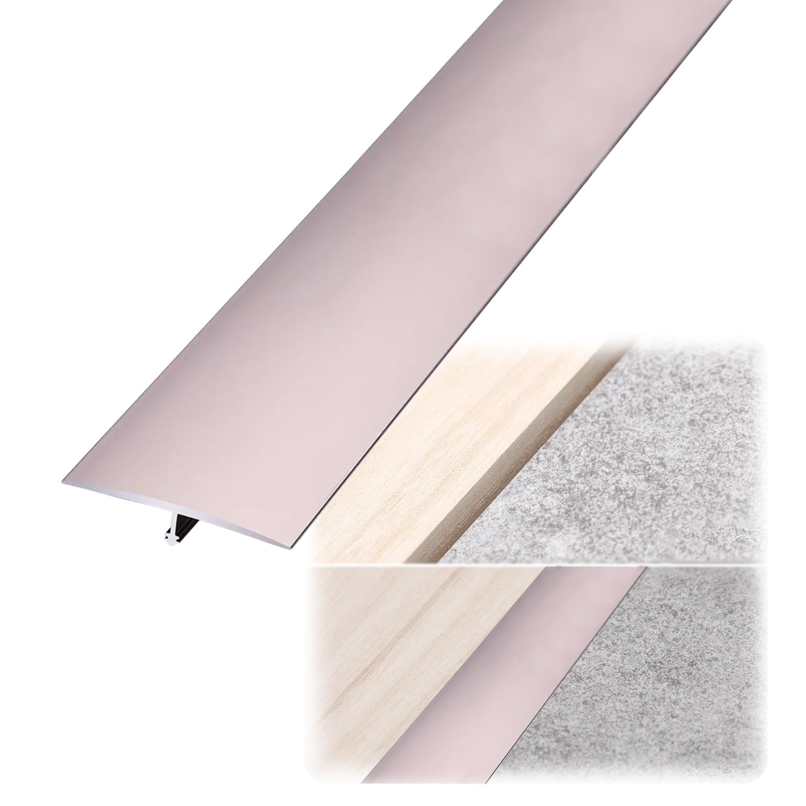 Aluminiowa listwa przejściowa w kształcie litery T, podłoga garażowa, laminat na winyl, do drzwi, werandy, kuchni, sypialni, biura