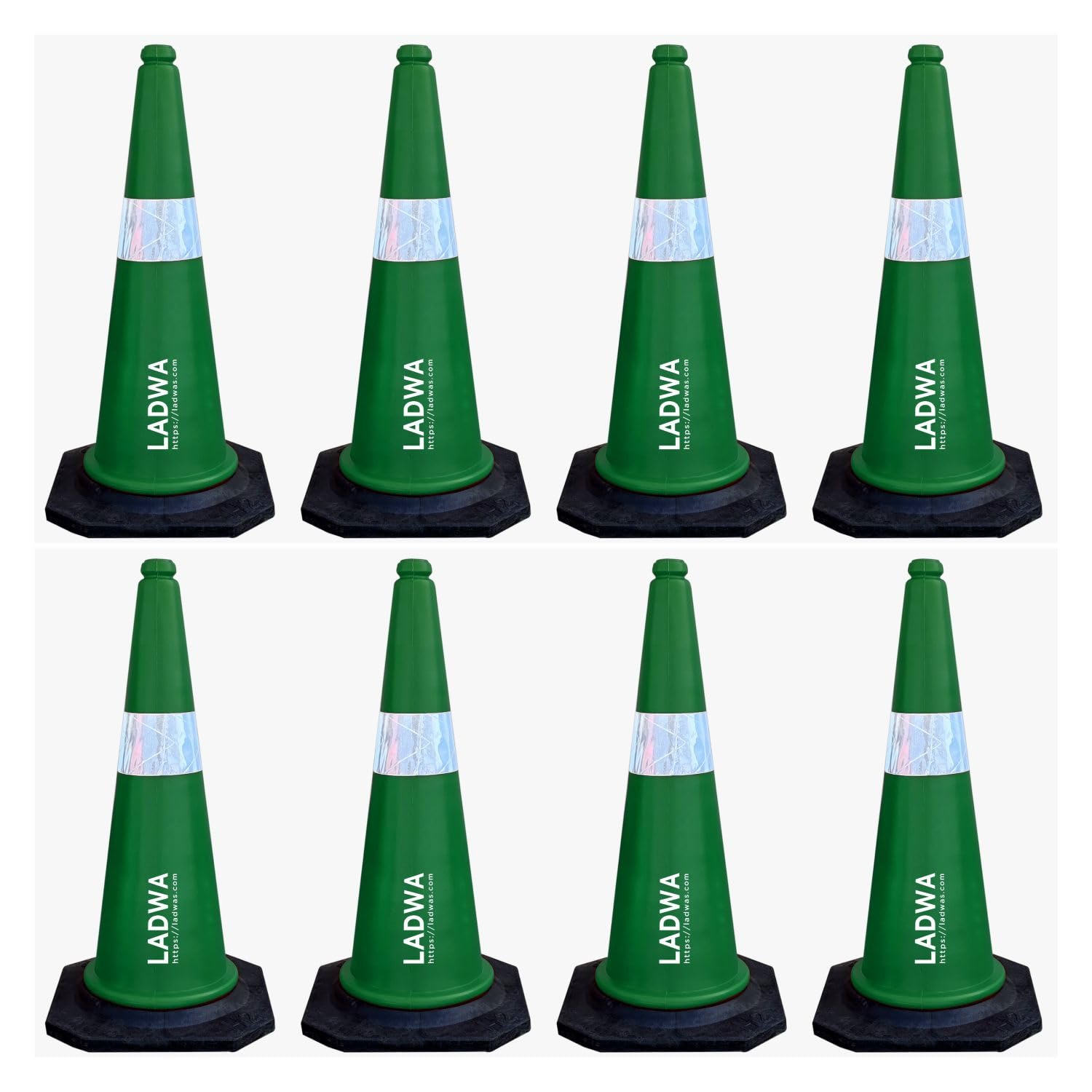 LADWA 750mm Impact Resistant Road 8 Traffic Safety Green Cones + 8 mtr chain + 8 Hooks. (B0C6GY56YJ) Amazon Price History, Amazon Price Tracker