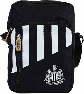 Hy-Pro Unisex's Newcastle Side Bag-Stripe, Black and White, One Size, Black and White, One Size