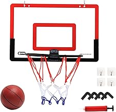 Basketball Basketball Net Basketball Board Wall Hanging Shooting Practice Ball Air Pump Set (Red x Black)