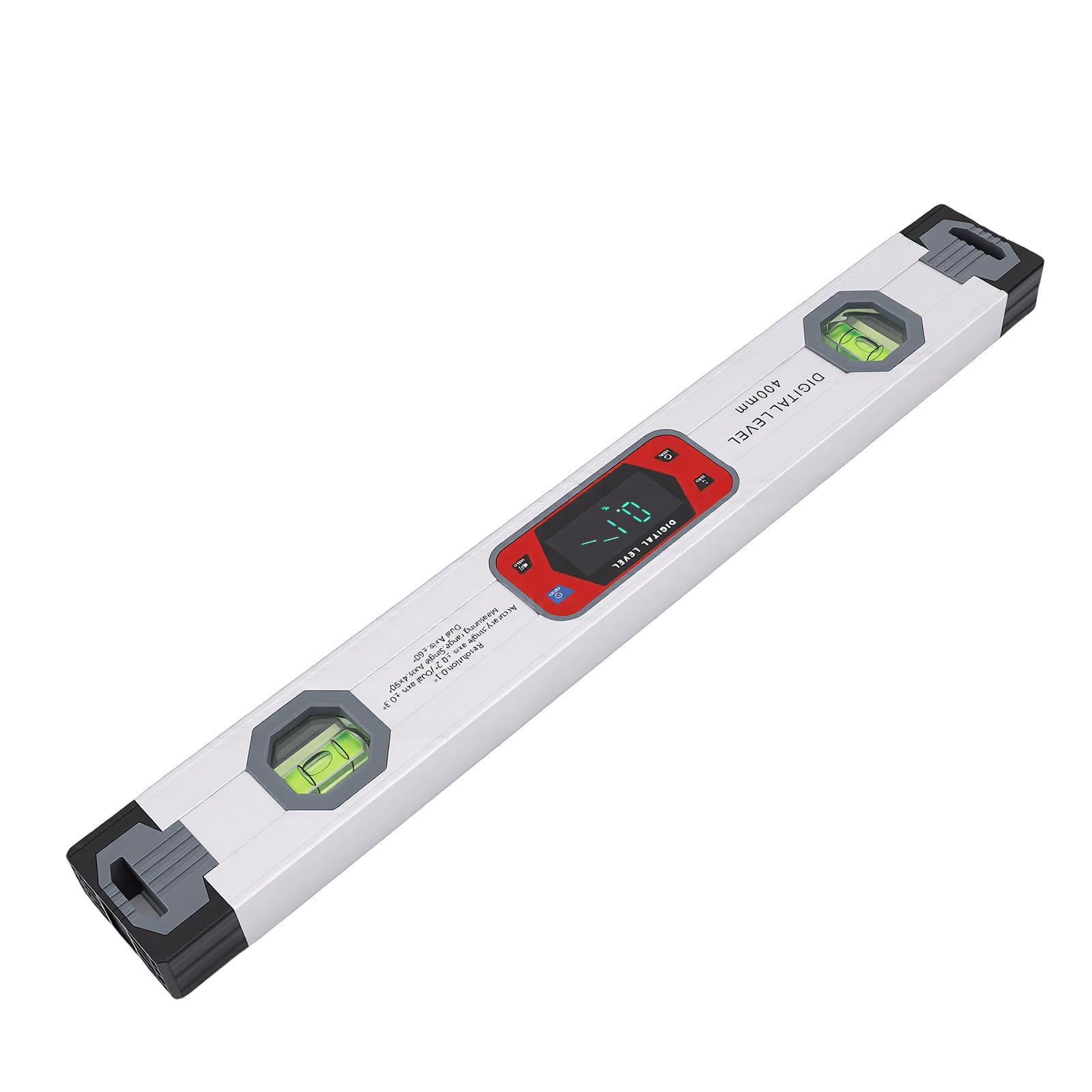 Bewinner Nivel Digital Medición de Doble Eje Pantalla LCD Base Magnética Nivel Electrónico y Transportador con Zumbador para Construcción de Carpintería, Buscador de ángulo de Resolución de 0,1° de