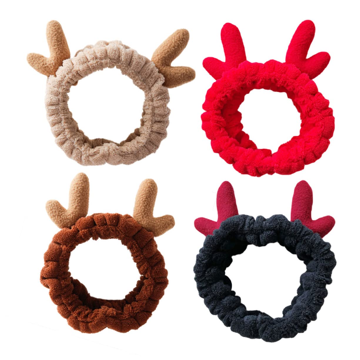Baluue 12 Piezas diadema elástica hair topper bruni diademas de tela diadema de spa de navidad diadema cosmética aro de pelo de navidad turbantes para mujer diademas de mujer
