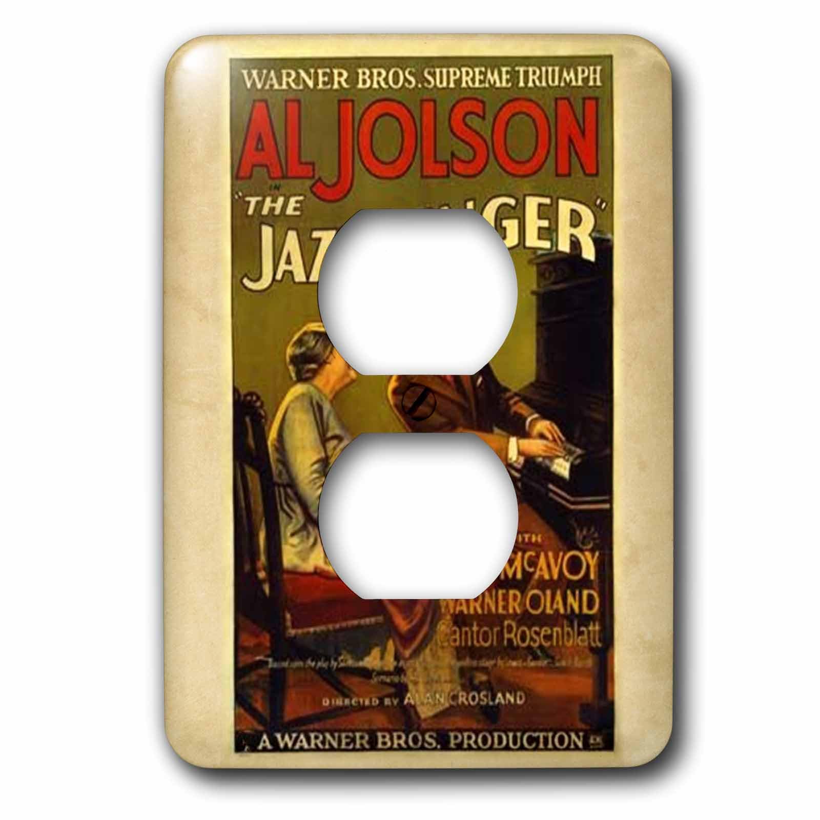 Jazz Singer Al Jolson interrupteur double imprimé 3dRose LSP_171655_6