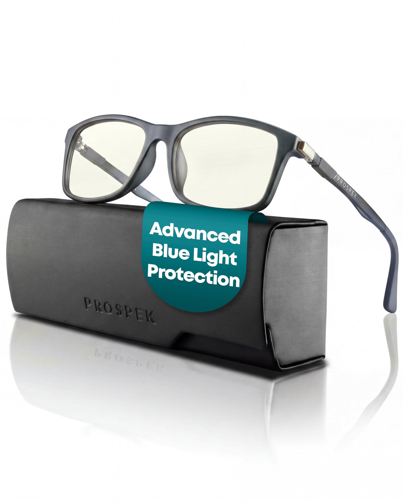 Prospek Blue Light Glasses for Woman and Men – Superior 99% HARMFUL Blue Light Blocking Computer Glasses, DYNAMIC Anti-Glare Bluelight Reading Glasses, Regular, No Magnification