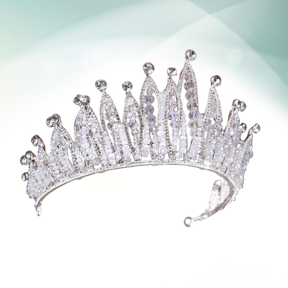 SHOWERORO Bridal Crown Headband for Wedding and Beach Party Women
