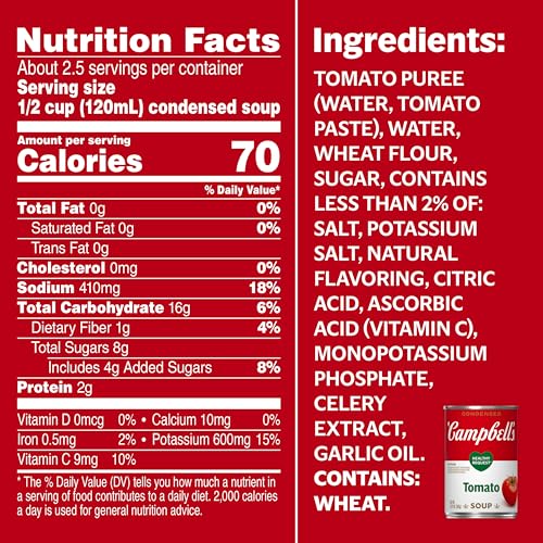 Image of Campbell's Condensed Healthy Request Tomato Soup, 10.75 Ounce Can (Pack of 4)