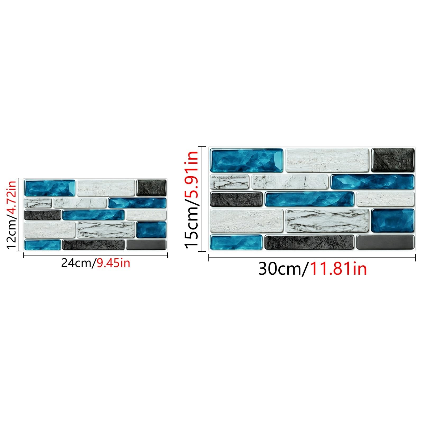 Naklejki na płytki kuchenne 15 x 30 przyklejane do płytek ściennych samoprzylepne naklejki na płytki
