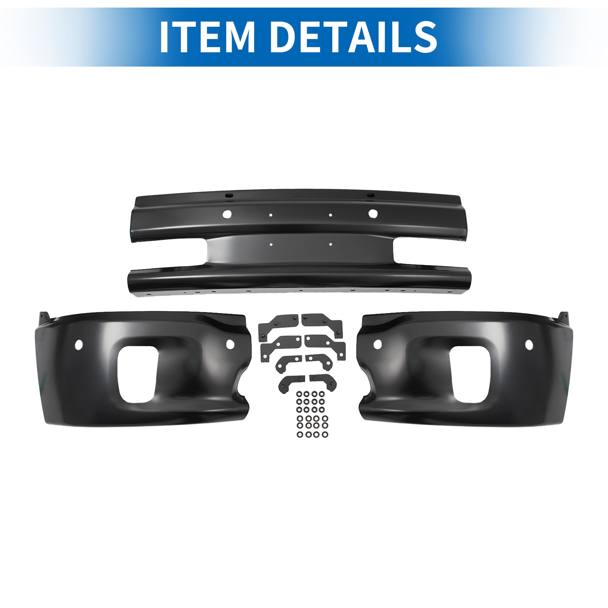 Black Front Bumper for Ram 1500 - Key Features