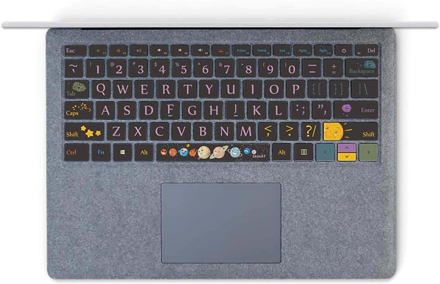 SurfaceBook 2 Keyboard Stickers individual keys Decal Cute Space Protector Cover Microsoft Laptop Surface Pro Tablet Skin (surface book 2 15”)