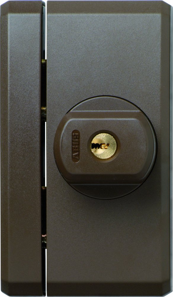Cerradura para ventana ABUS FTS96 en color marrón de alta seguridad