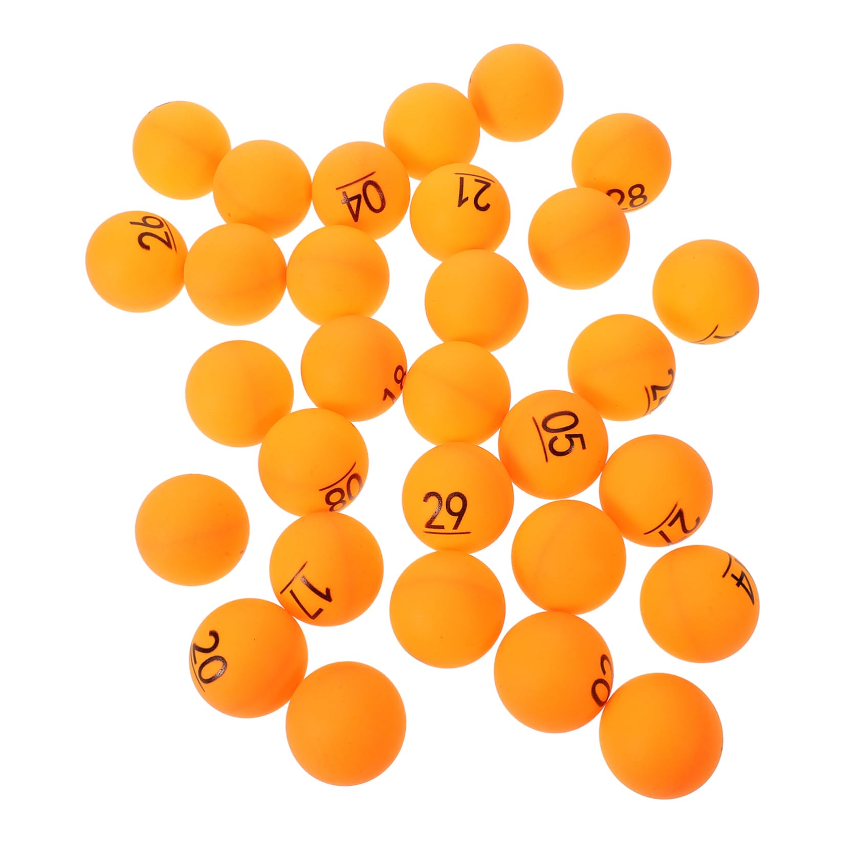 BRIGHTFUFU 30pcs Bingo Ball Raffle Balls Numbered Pong for Party Games and Events