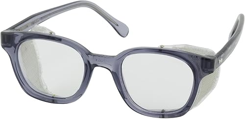 Bouton 249-5907-400 5900 Lentes de seguridad tradicionales con marco de propionato ahumado y lentes transparentes con protección contra rayaduras y