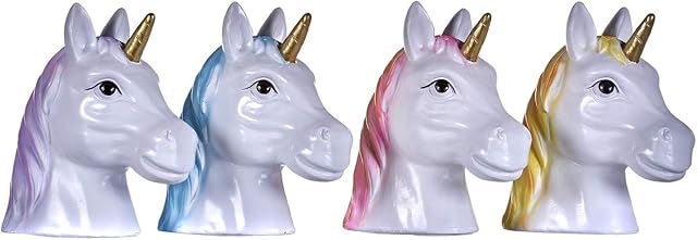 Cool Unicorn Head With Colourful Mane Money Bank, Novelty Savings Box, Money Box For Kids, Piggy Bank For Adults, Fun Unicorn Money Boxes. Holiday Fund, Gift