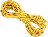 Vista 73 de PATIKIL Cuerda elástica elástica de 109 yardas (328.1 ft), cuerda elástica pesada de 0.059 in, albaricoque para manualidades, correas de gancho