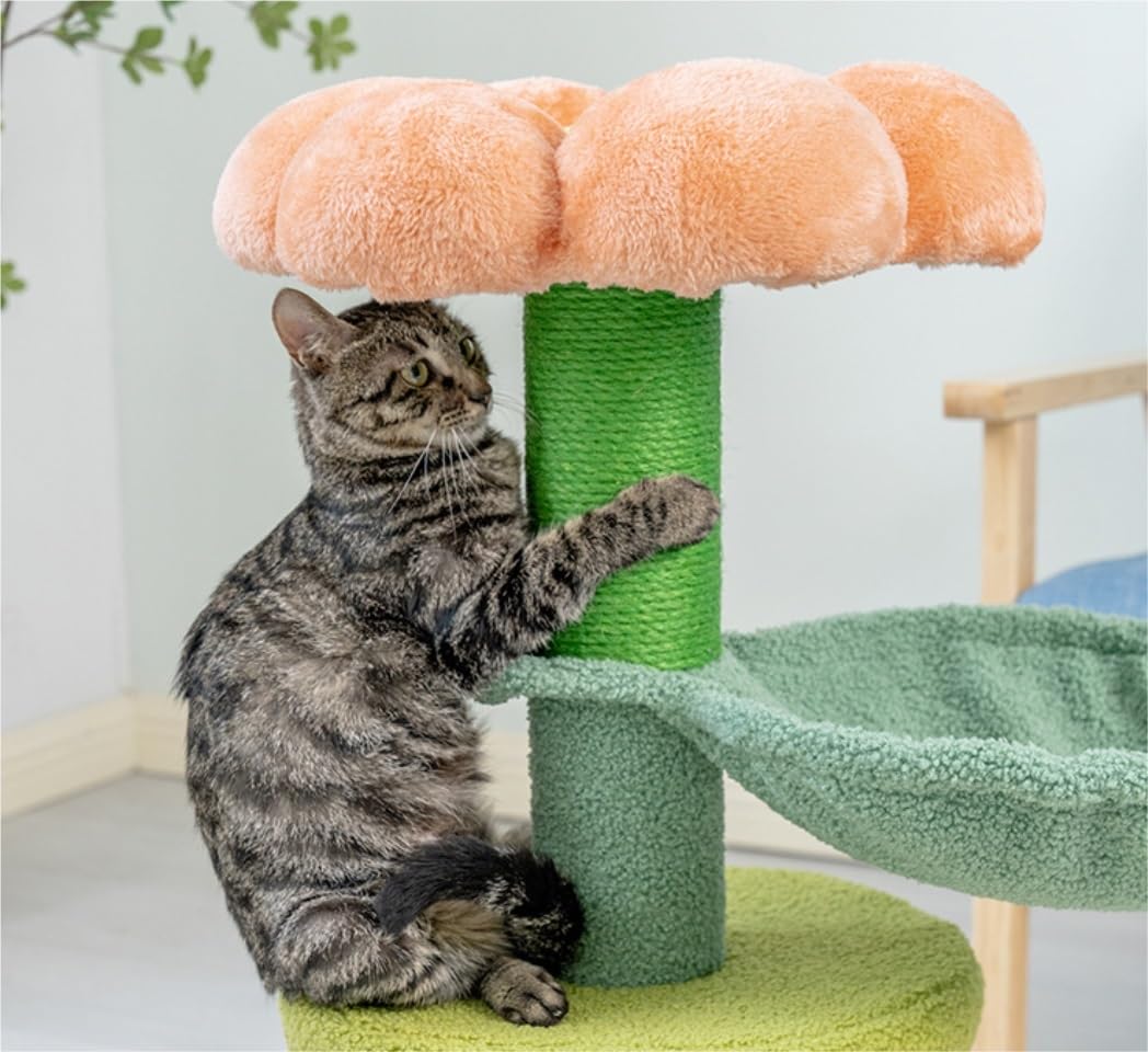 Albero Gatti Tiragraffi per Gatti Torre per da Interni per Ricoperta in Sisal Comodi Condomini Mobili