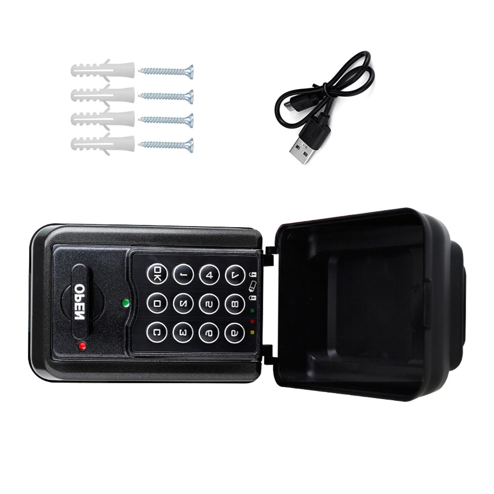 Keys Storage Box for Home Garage Large Box Outside Safe Outdoor Spare Hider Wall Mounted Secure Holder