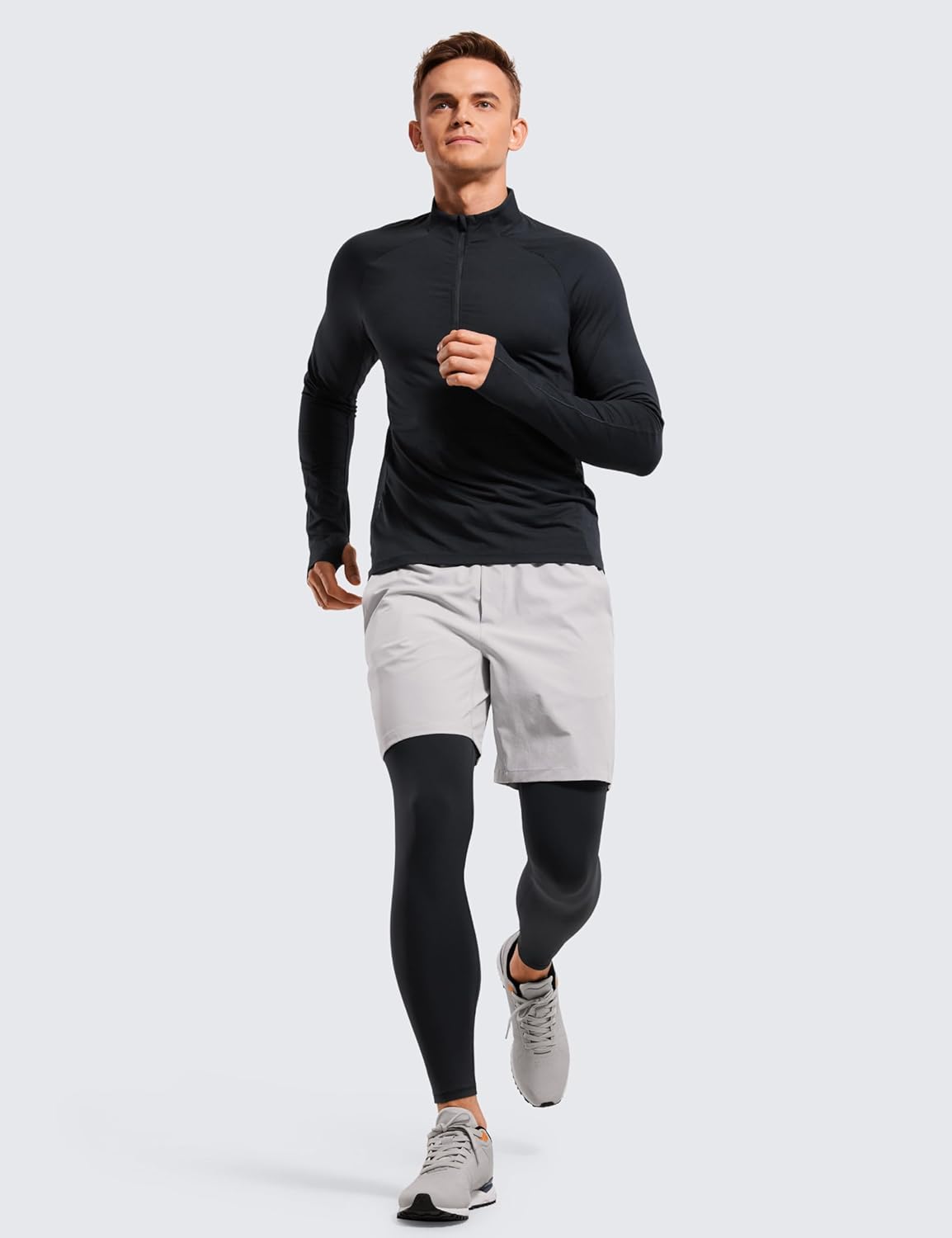 CRZ YOGA Butterluxe Mens Leggings with Pockets 27" Buttery Soft Yoga Pants Workout Running Tights