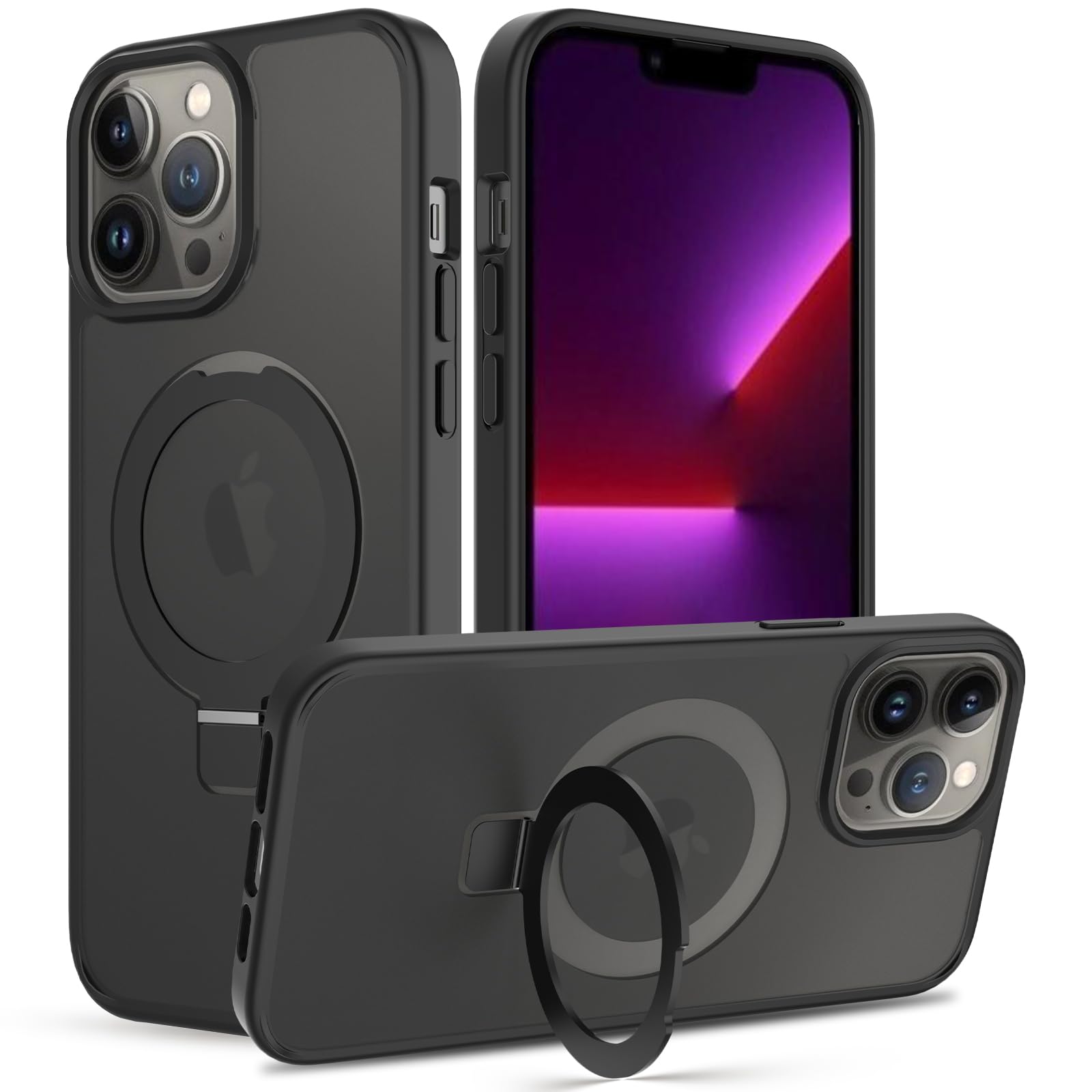 Amazon.co.jp: PinLiSheng iPhone 13 Pro Max 用 ケース 隠し収納式