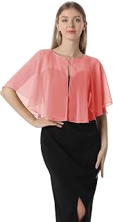 Chiffon Capelet Soft capes Shawls and Wraps for Evening Dress Wedding Cape 1920s shawl accessories for women flapper Cover Up