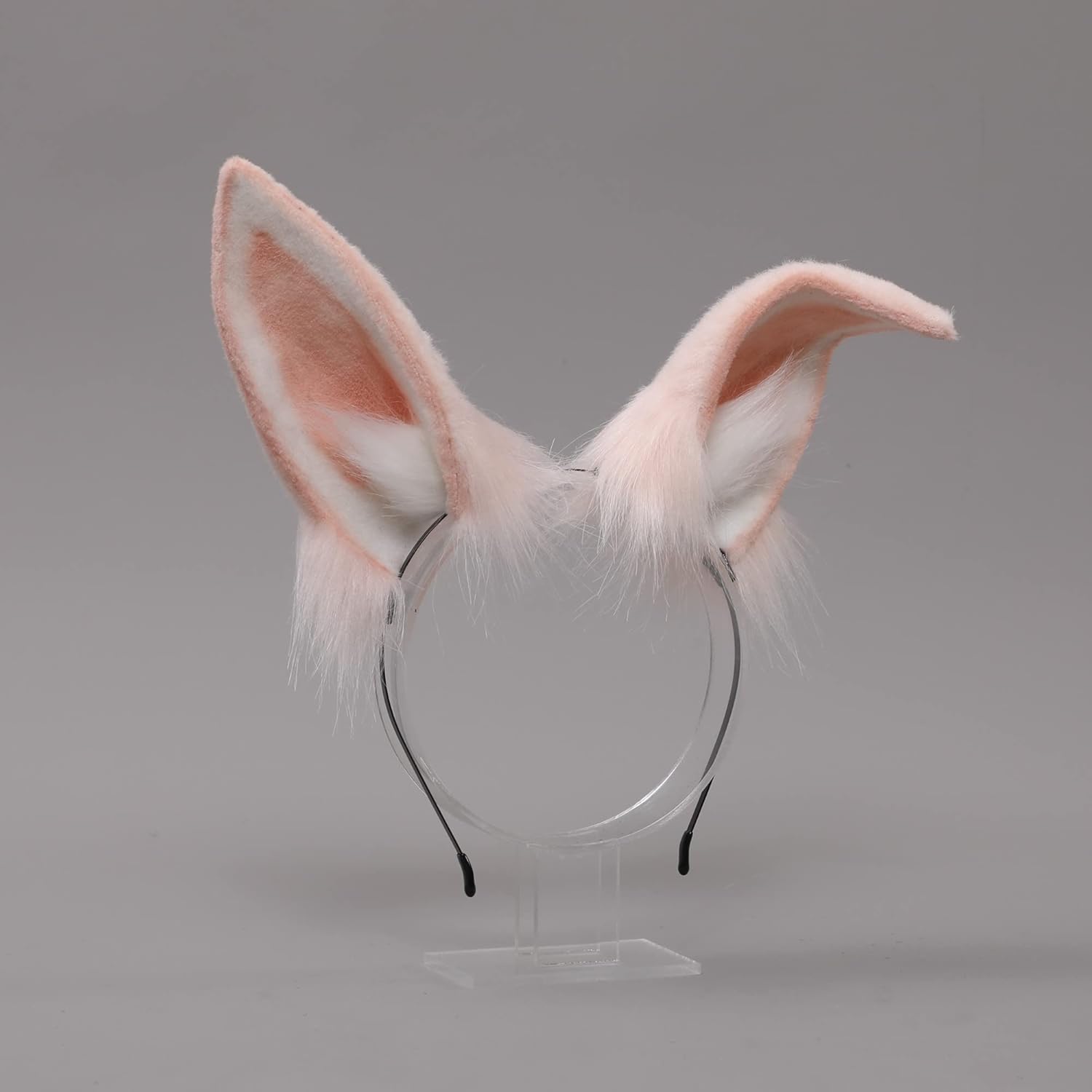 Fxaelian Cosplay Fox Wolf Bunny Cat Dog Ears Headband Hairband Hair Hoop Halloween Costume Party Headpiece Headwear Hair Accessories for Women Men Pink : Clothing, Shoes & Jewelry