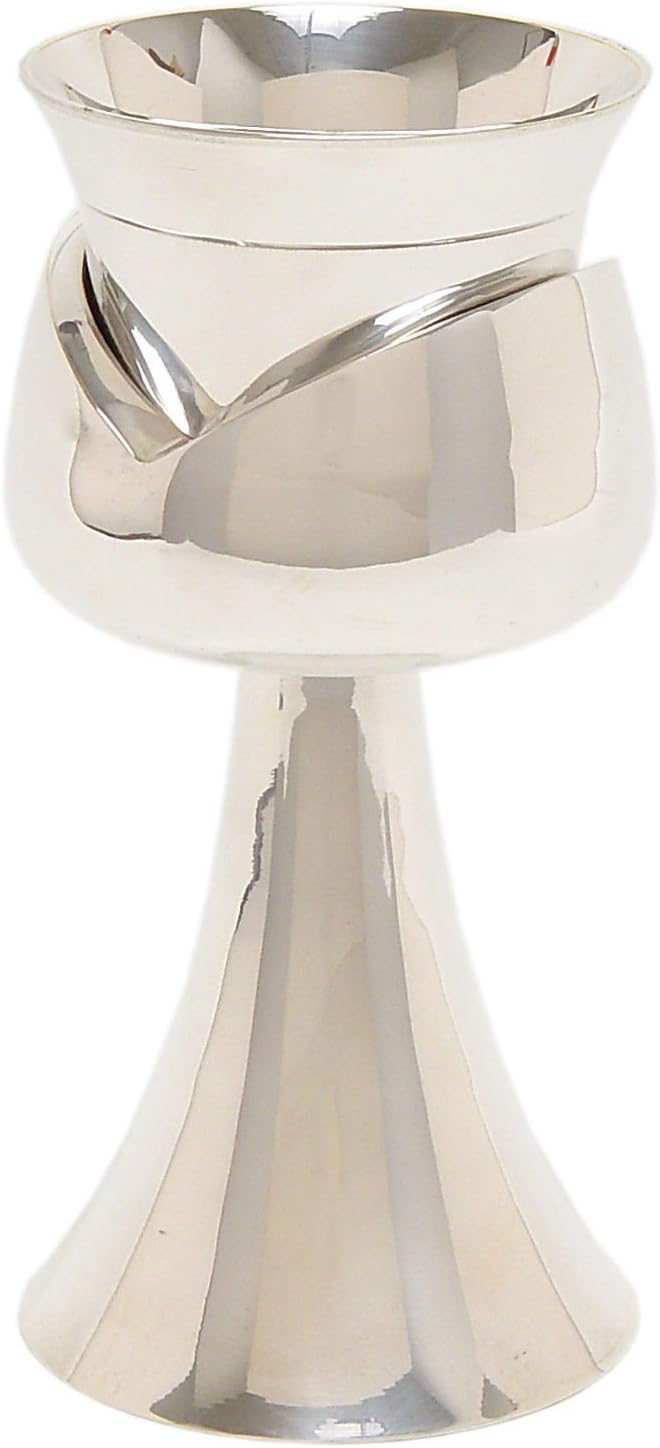 Jewish, Shabbat Kiddush Cup/Goblet. Beautiful Big Silver