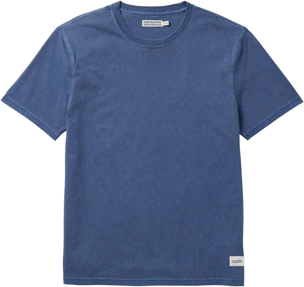 Fair Harbor The Saltaire Tee –– Men's Everyday T-Shirt –– Breathable, Ultrasoft, Vintage-Washed Fabric