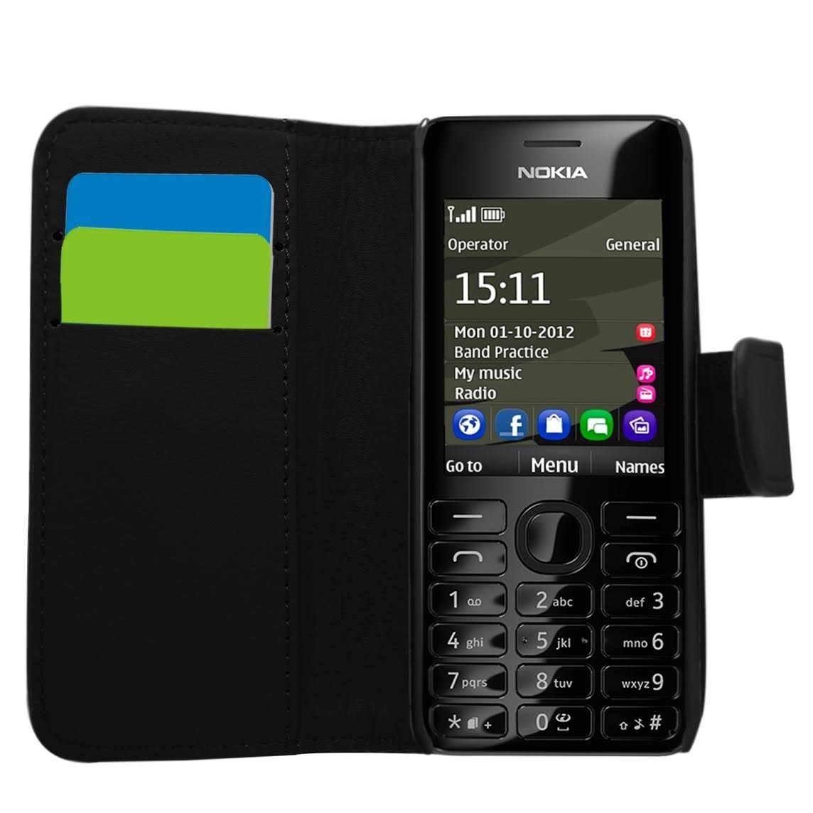 Samrick Executive Specially Designed Leather Book Wallet Case