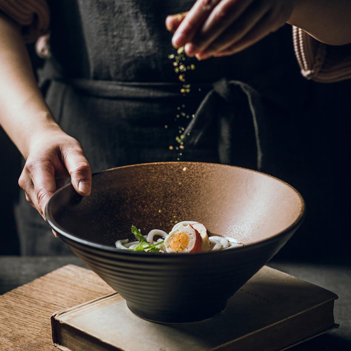 Ceramic Ramen Bowl for Restaurant Japanese Style Noodle Bowl