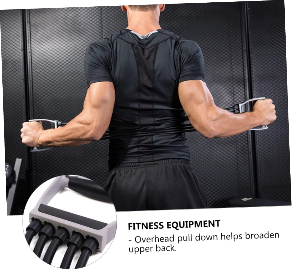 Elastic Chest Expander with Adjustable Tension Fitness Equipment for Arm and Back Development Resistance Spring Exerciser for Home Workouts