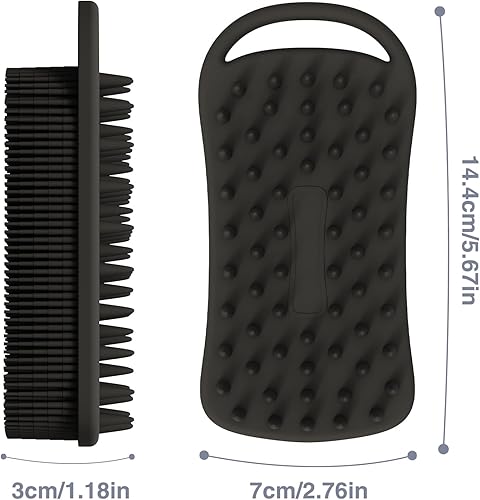 Miniatura 3 de TOPHOME 2 esponjas de silicona antiarañazos, cepillo de limpieza de grado alimenticio, limpiador de cocina para vajilla, frutas vegetales, tazón de