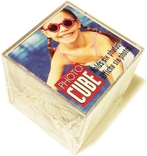Lucite desktop cube photo frame for 6 photos - 3.5x3.5