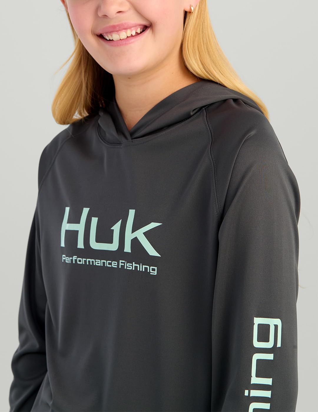 HUK boys Pursuit Long Sleeve Graphic Hoodie, Lightweight, Upf Sun Protection, Quick-drying Fishing Shirt - Image 6