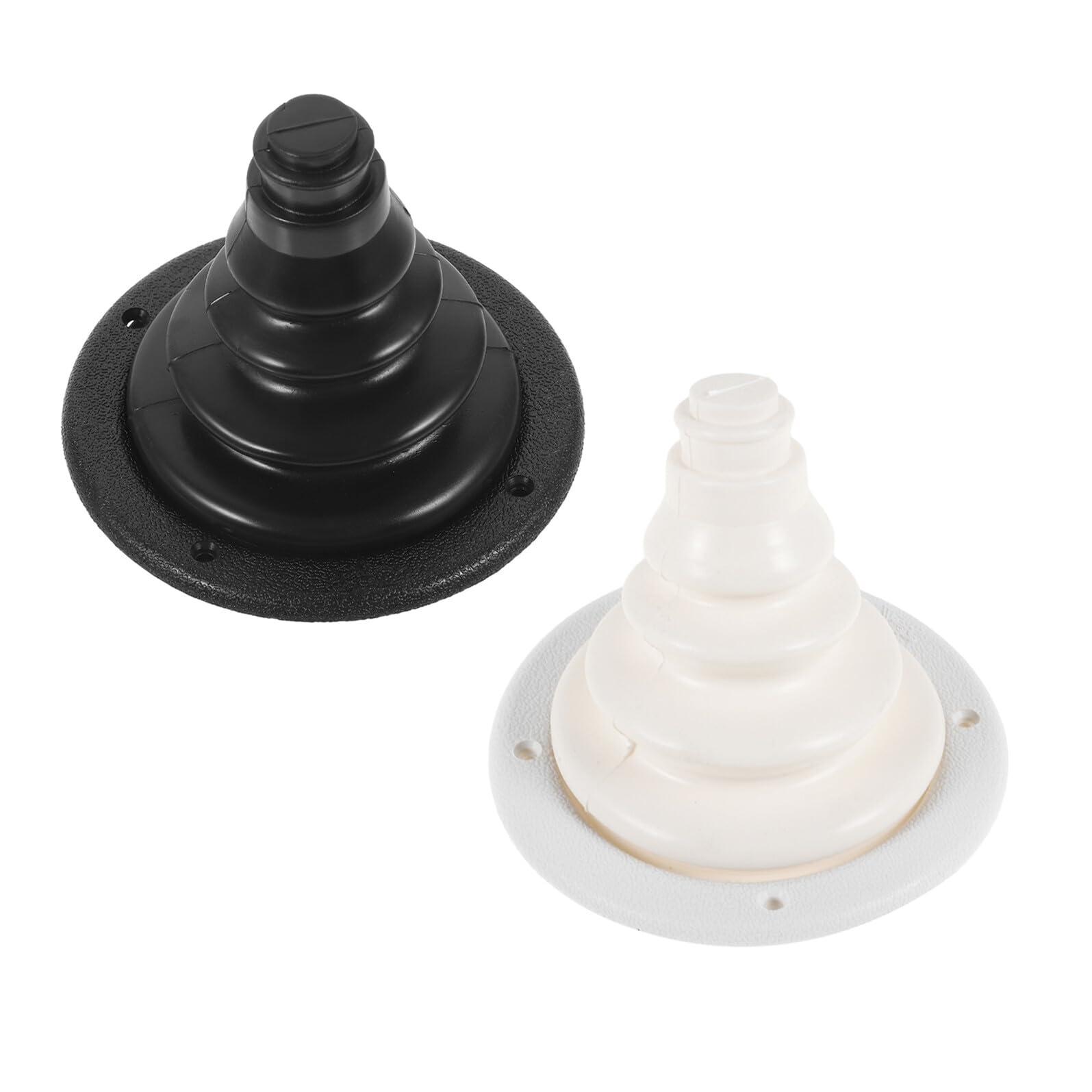 Protector de cable para barco y yate de silicona negra resistente UV 2 uds 8