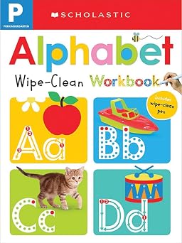 Pre-K Alphabet Wipe-Clean Workbook Scholastic Early Learners Wipe-Clean