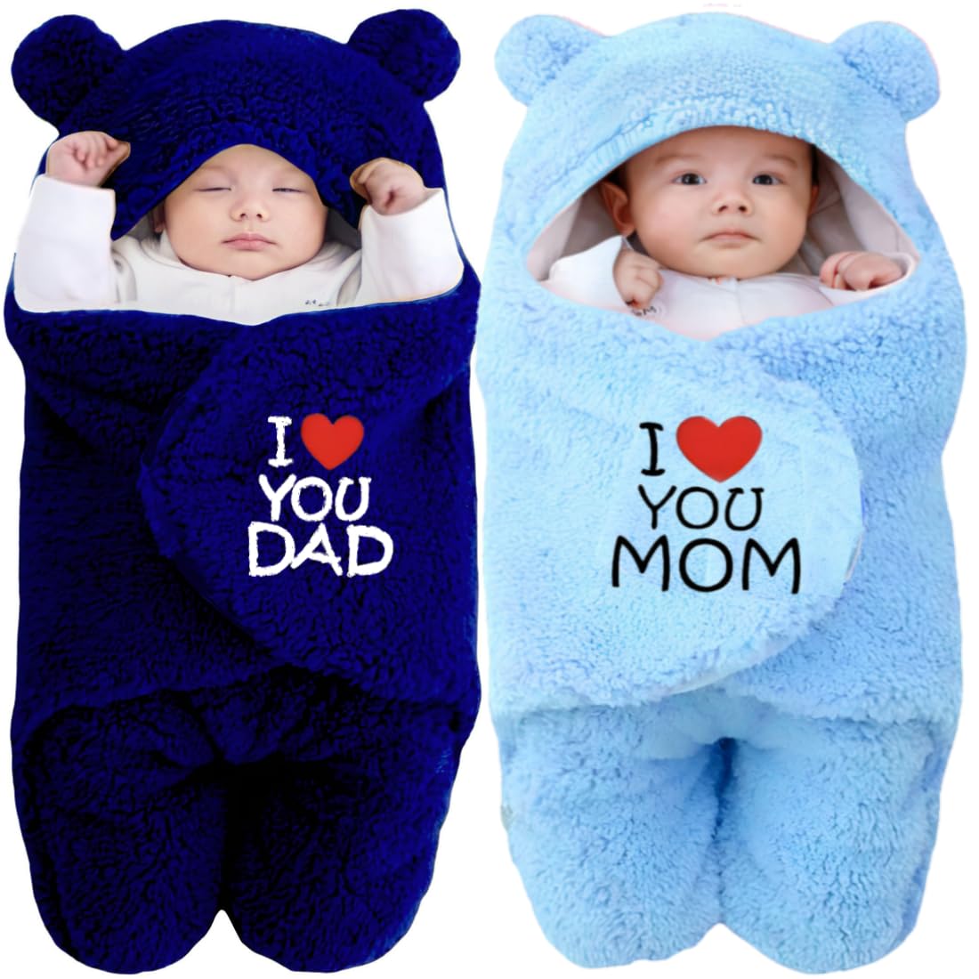BRANDONN New Born Baby Bedding Set Combo Pack of Swaddle Crib Wrapper for Baby Boys and Girls Pack of 2, (0-6 Months)-image-35