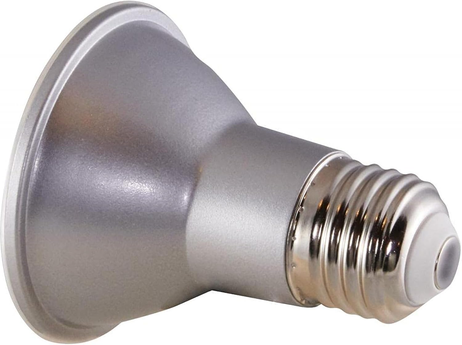 Satco S9400 Pack of 12 LED Bulbs; 7W; 2700K; 120V; 25-degrees Beam Angle; PAR20; Medium Base; Translucent Finish; 80 CRI; 525 Lumens; Dimmable; Rated at 25000 Hours; 3.03: MOL; 2.5" MOD