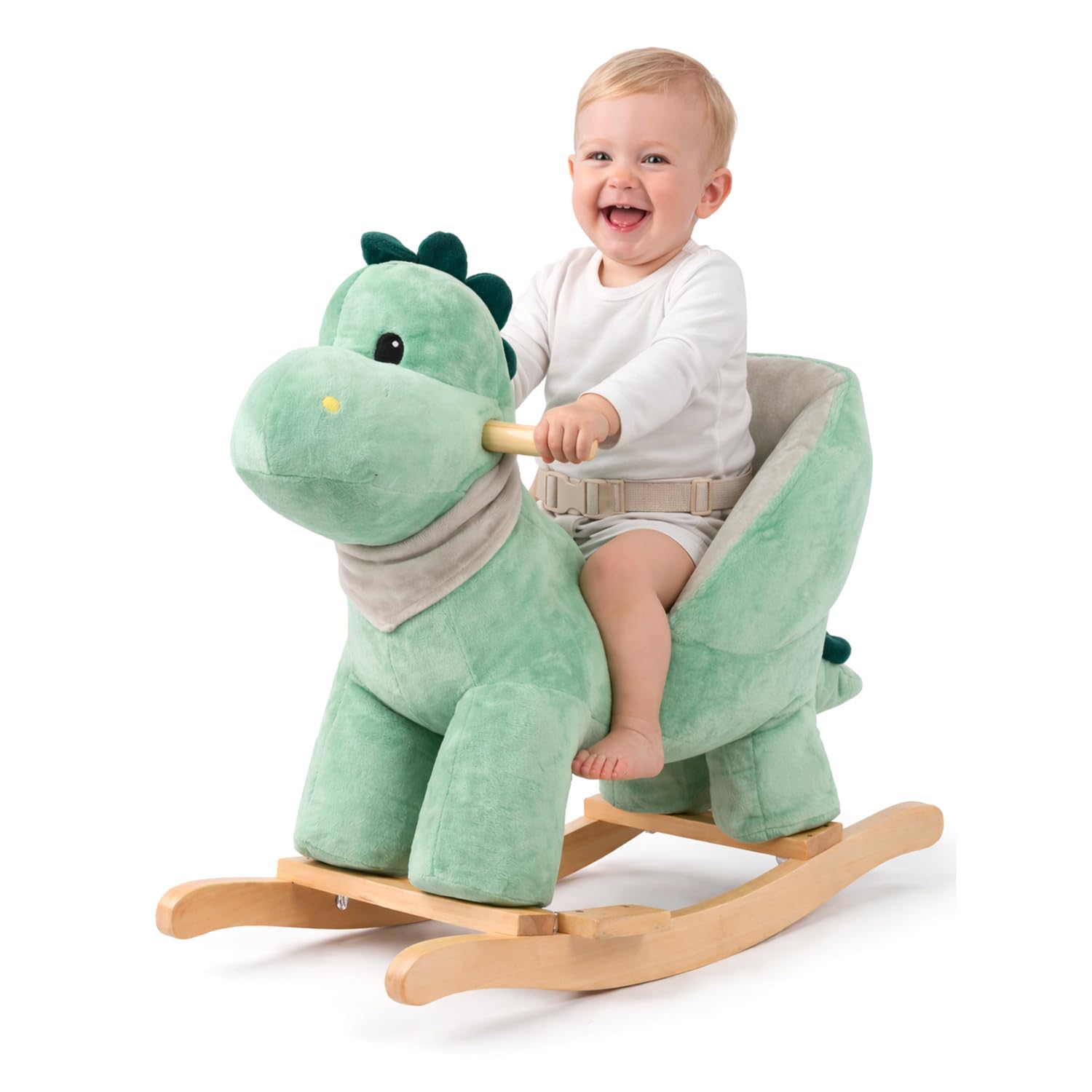 Dondolo con Poltroncina e Musica per Bambini Piccoli (Dinosauro) | Musica Integrata, Poltroncina Inclusa, Per Neonati, Dondolo Relax