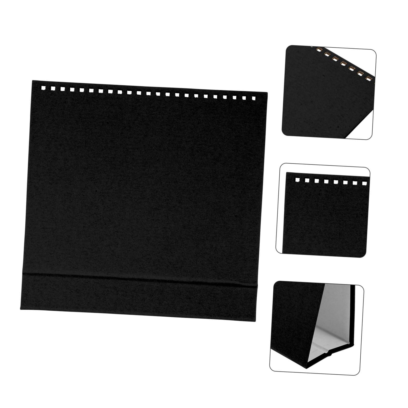 12 Szt. Sztuk Podstawka Do Kalendarza Biurkowego DIY z Wieloma Otworami Stabilna Baza z Opalizującego Papieru Trójkątna Podstawka Praktyczna i Elegancka Dekoracja Biurko