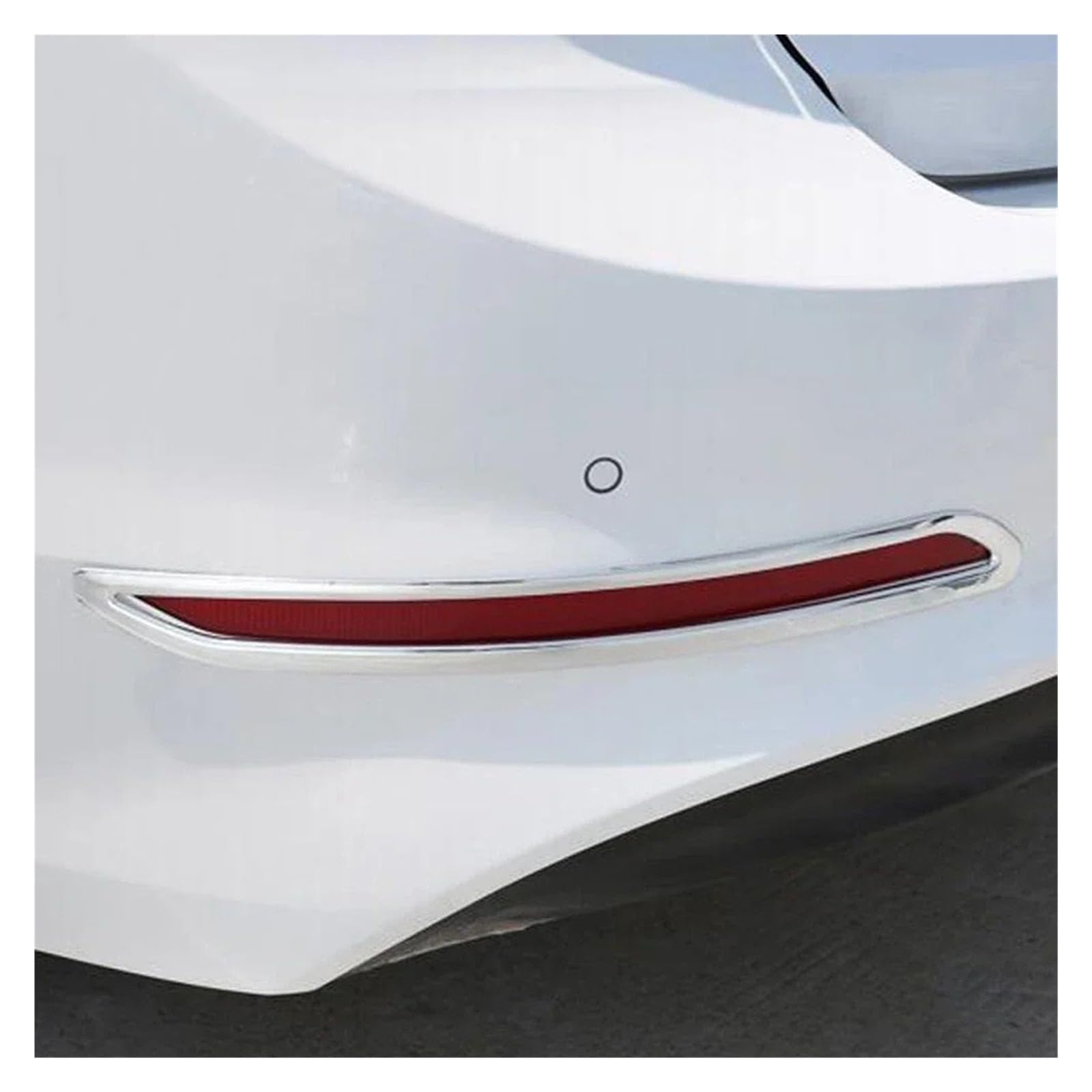 Rear Bumper Fog Light Lamp Cover Trim, Fit For Hyundai, Elantra Avante 2016-2018 Chrome Car Tail Foglight Bezel Trims Accessories Osłona tylnego światła