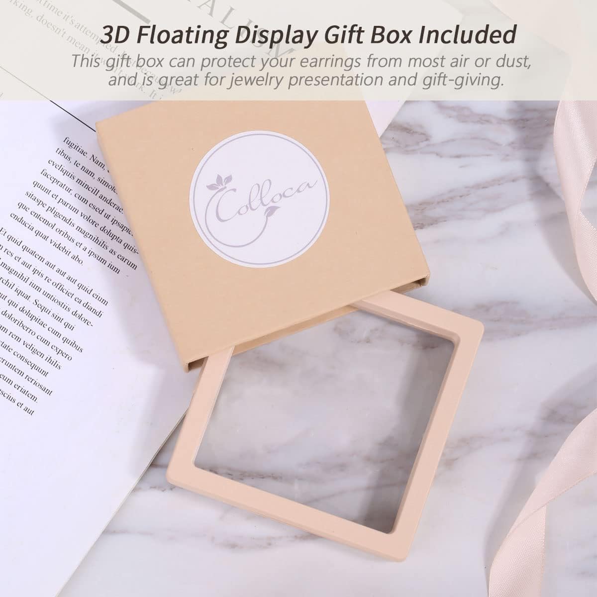 Colloca Turquoise Stud Earrings for Women, 925 Sterling Silver Earrings, Mini Flower CZ Stud Earrings, Jewelry Gift box Included - Image 6